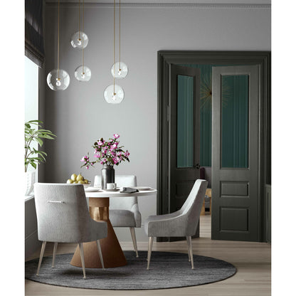 Rishi Round Table by TOV Furniture. Made from acacia in a modern style.