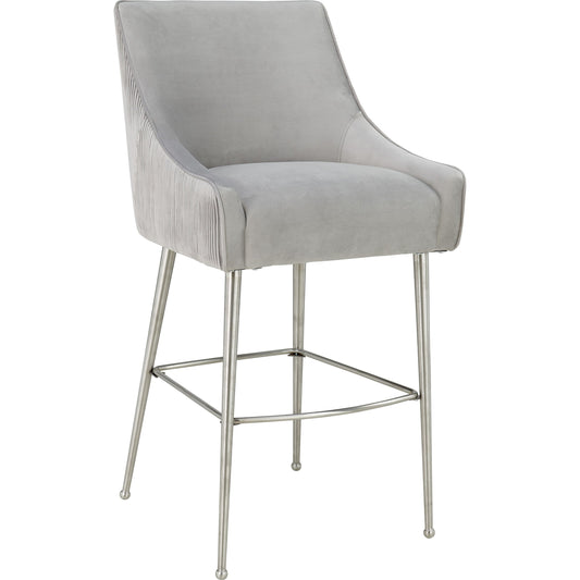 Beatrix Pleated Bar Stool by TOV Furniture. Made from unique in a modern style.