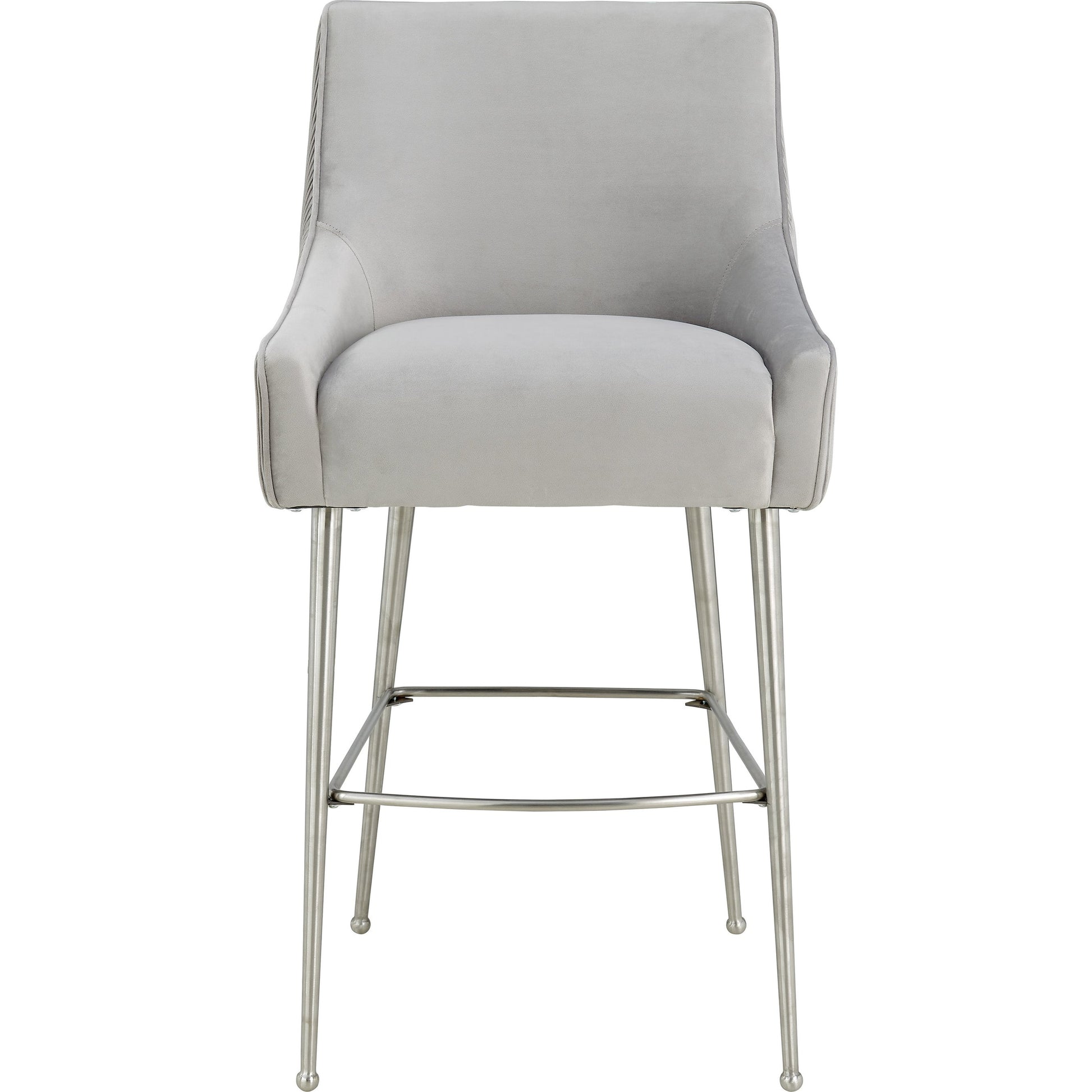 Beatrix Pleated Bar Stool by TOV Furniture. Made from unique in a modern style.