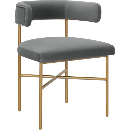 Kim Performance Velvet Chair by TOV Furniture. Made from velvet in a transitional style.