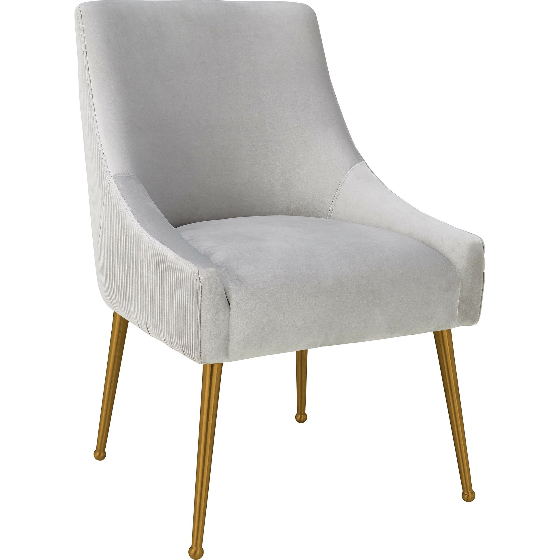 Beatrix Side Chair by TOV Furniture. Made from velvet in a modern style.