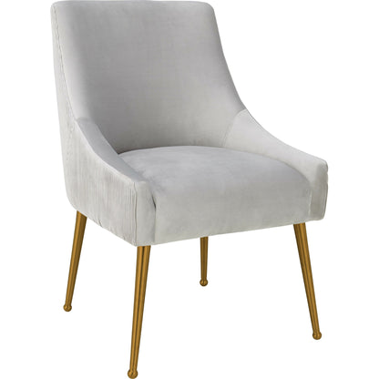 Beatrix Side Chair by TOV Furniture. Made from velvet in a modern style.