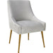Beatrix Side Chair by TOV Furniture. Made from velvet in a modern style.