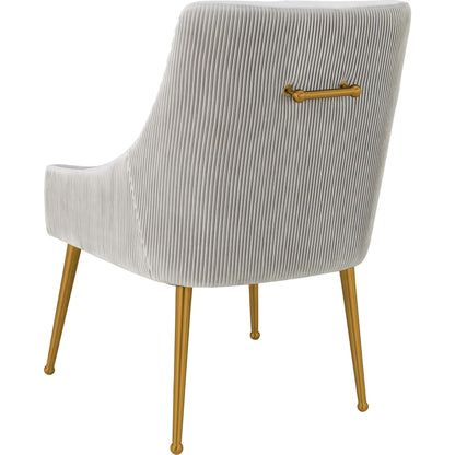 Beatrix Side Chair by TOV Furniture. Made from velvet in a modern style.