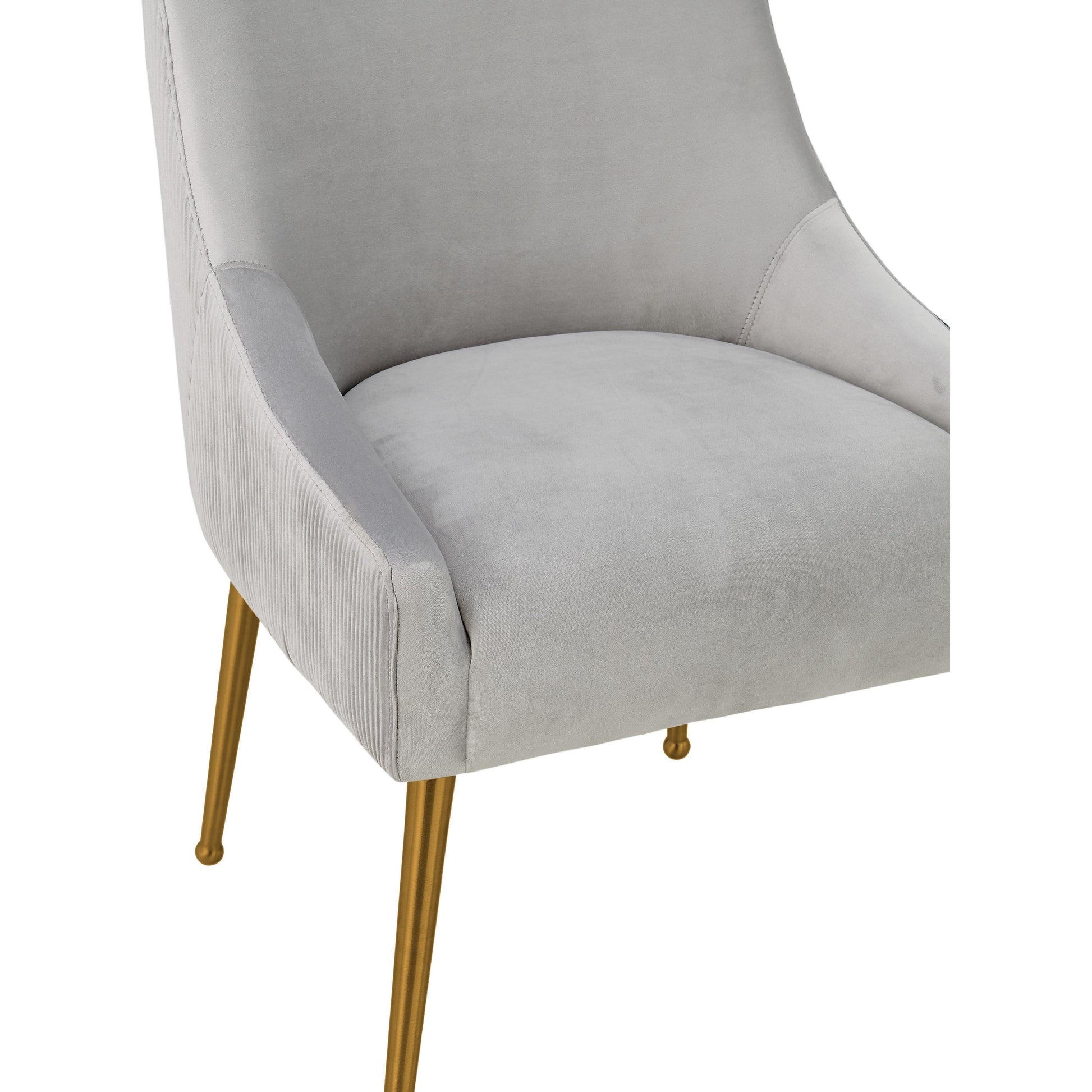 Beatrix Side Chair by TOV Furniture. Made from velvet in a modern style.