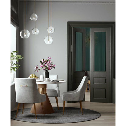 Rishi Round Table by TOV Furniture. Made from acacia in a modern style.