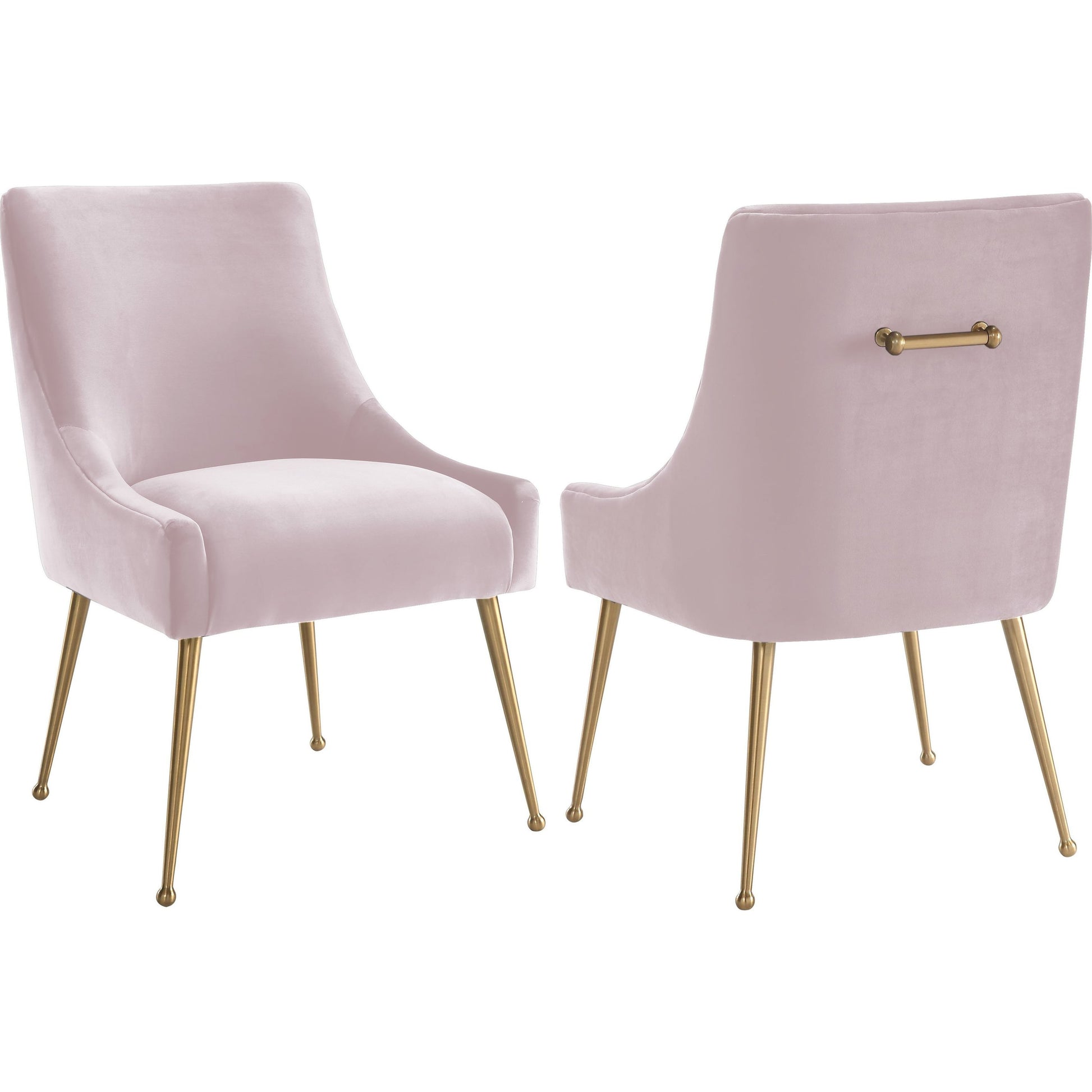 Beatrix Side Chair by TOV Furniture. Made from velvet in a modern style.