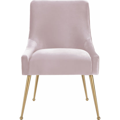 Beatrix Side Chair by TOV Furniture. Made from velvet in a modern style.
