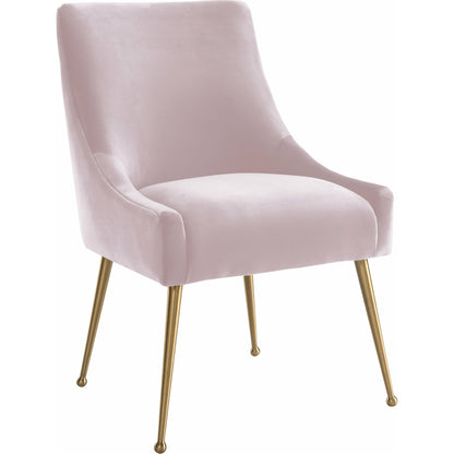 Beatrix Side Chair by TOV Furniture. Made from velvet in a modern style.