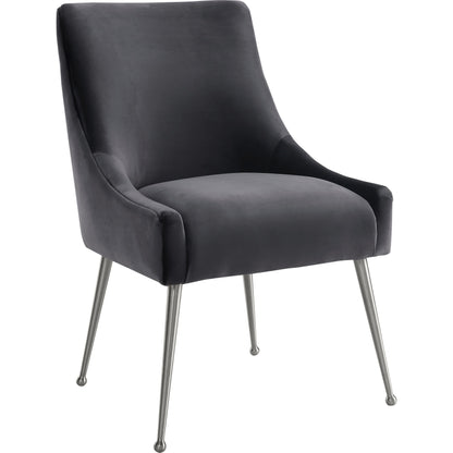 Beatrix Side Chair by TOV Furniture. Made from velvet in a modern style.