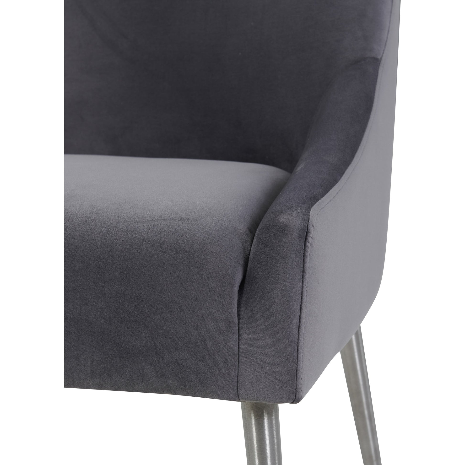Beatrix Side Chair by TOV Furniture. Made from velvet in a modern style.