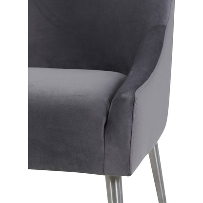 Beatrix Side Chair by TOV Furniture. Made from velvet in a modern style.