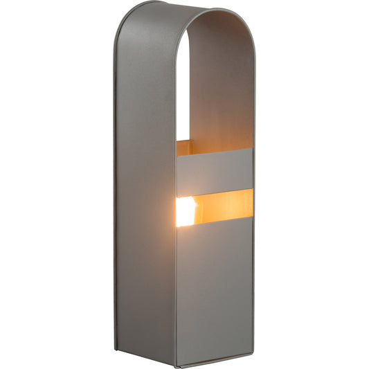 Arther Tall Table Lamp by TOV Furniture in gray. Made from iron in a modern style.