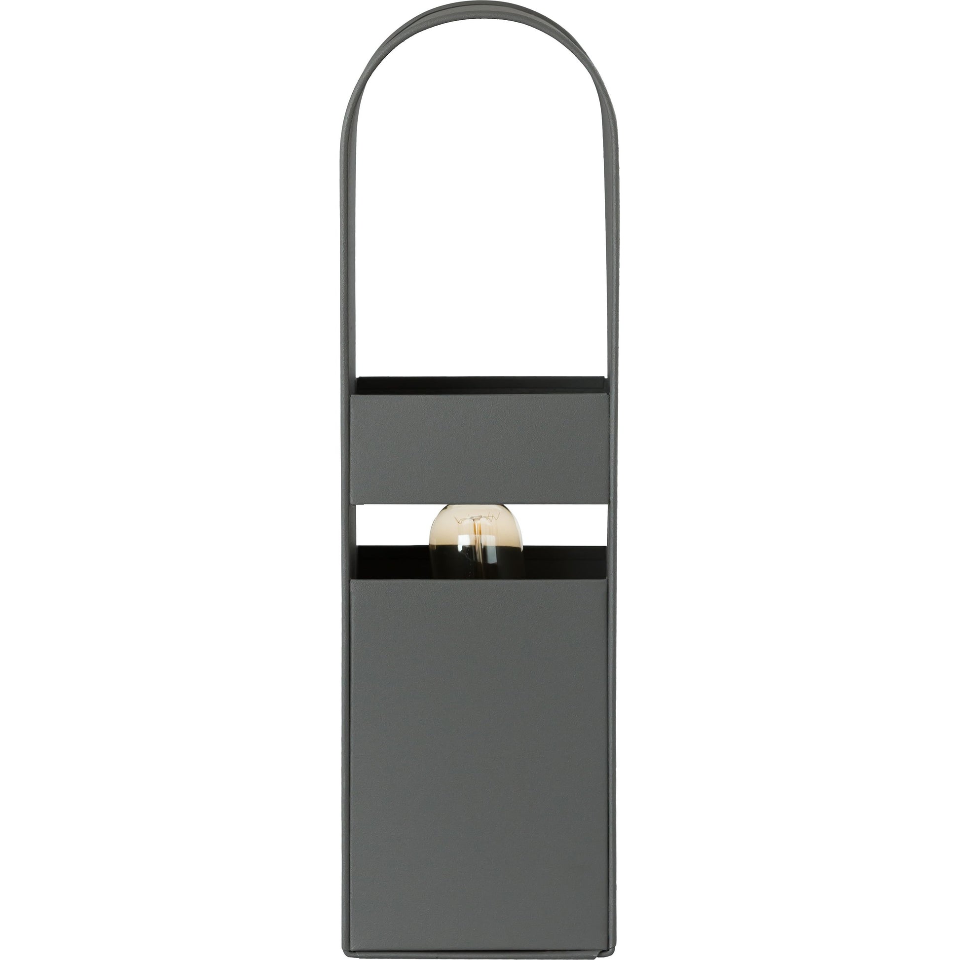 Arther Tall Table Lamp by TOV Furniture in gray. Made from iron in a modern style.