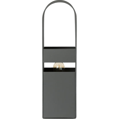 Arther Tall Table Lamp by TOV Furniture in gray. Made from iron in a modern style.