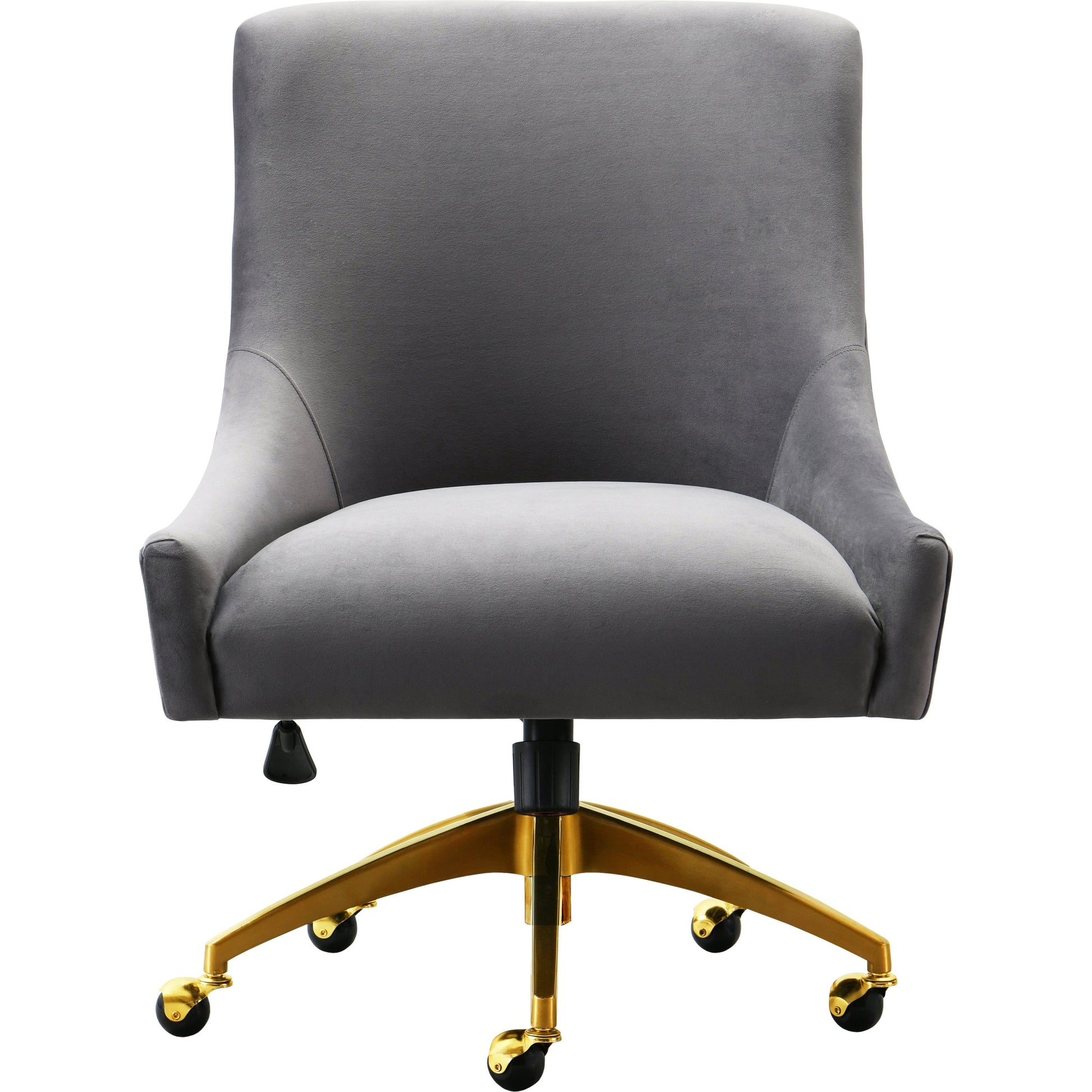 Beatrix Office Swivel Chair by TOV Furniture. Made from velvet, wood, stainless steel in a transitional style.