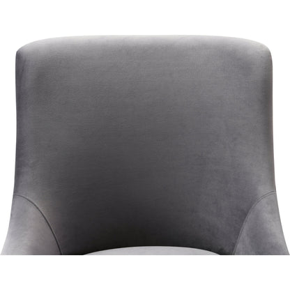 Beatrix Office Swivel Chair by TOV Furniture. Made from velvet, wood, stainless steel in a transitional style.