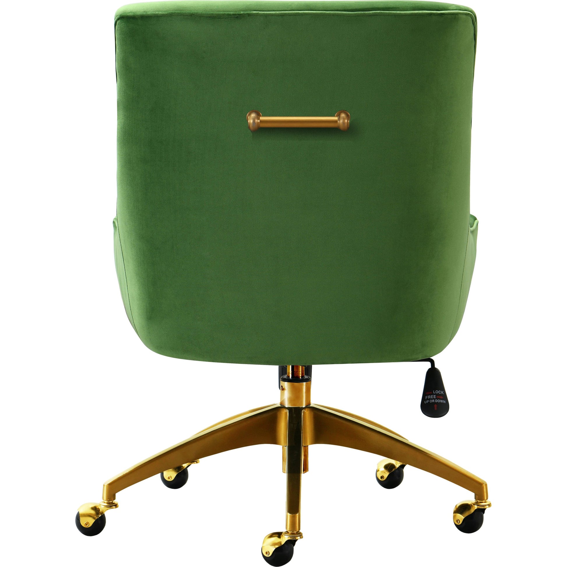 Beatrix Office Swivel Chair by TOV Furniture. Made from velvet, wood, stainless steel in a transitional style.