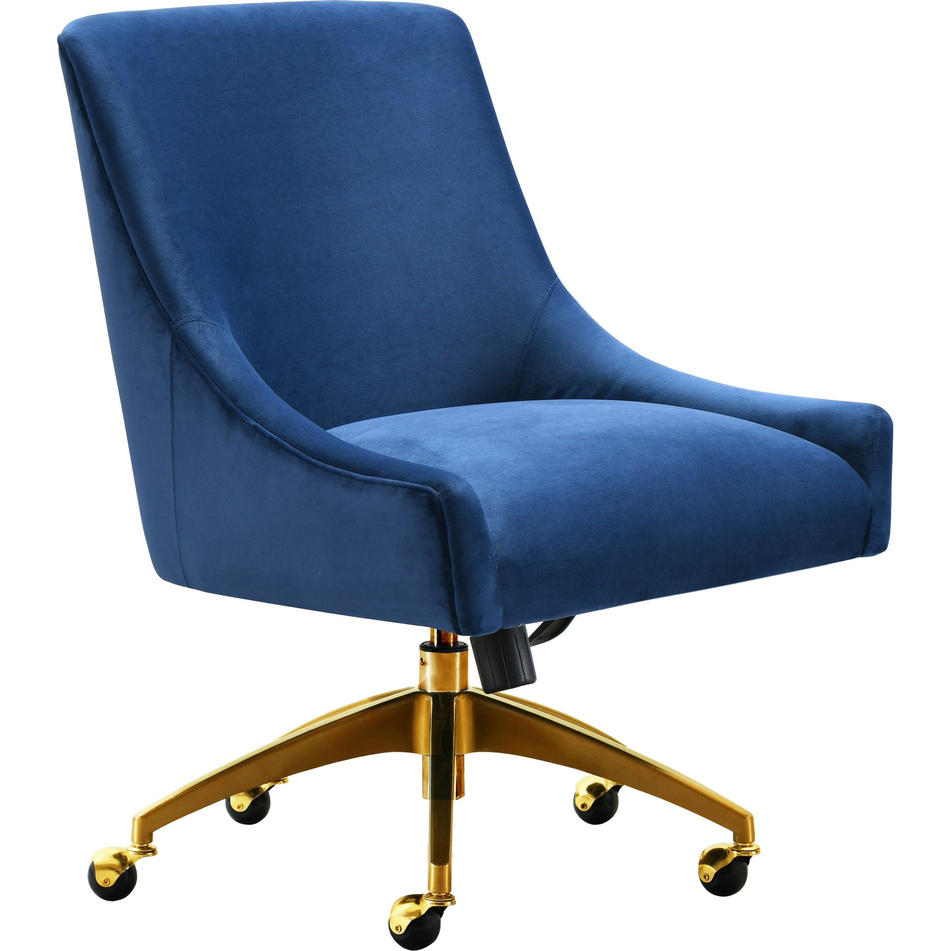 Beatrix Office Swivel Chair by TOV Furniture. Made from velvet, wood, stainless steel in a transitional style.