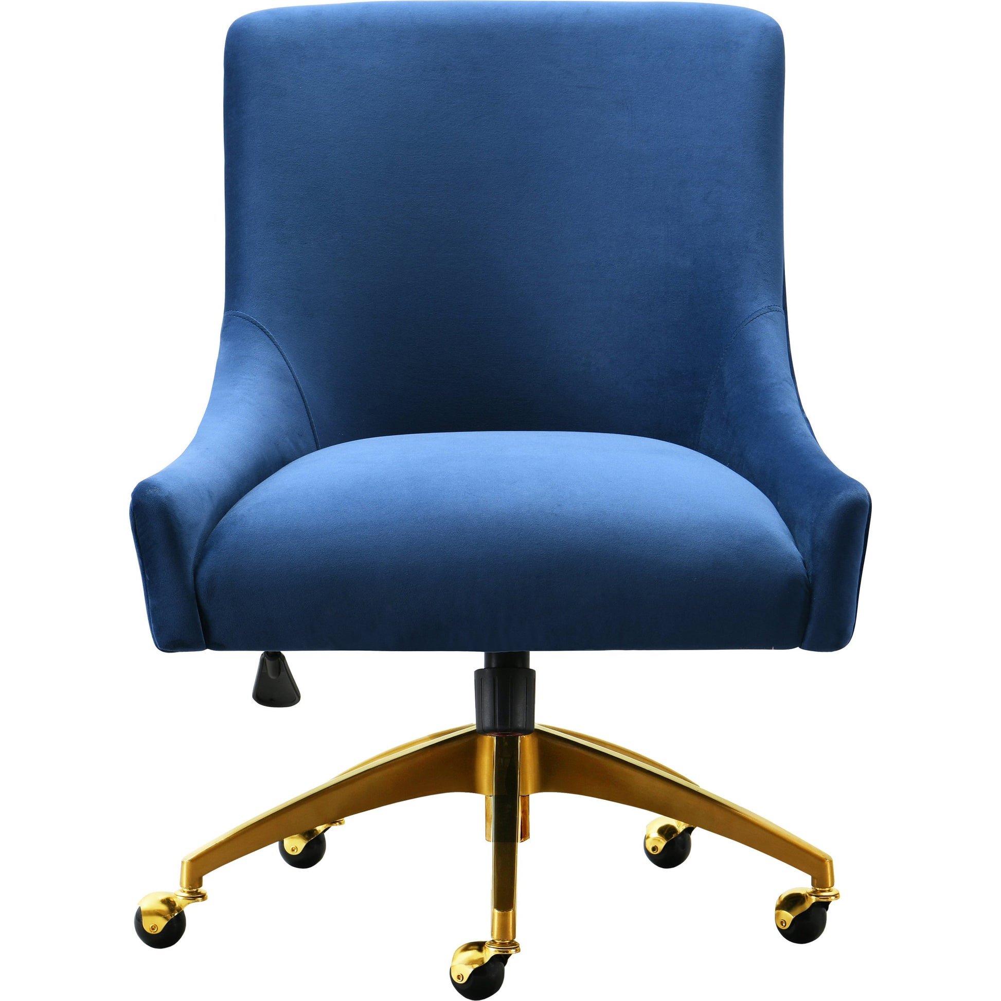Beatrix Office Swivel Chair by TOV Furniture. Made from velvet, wood, stainless steel in a transitional style.