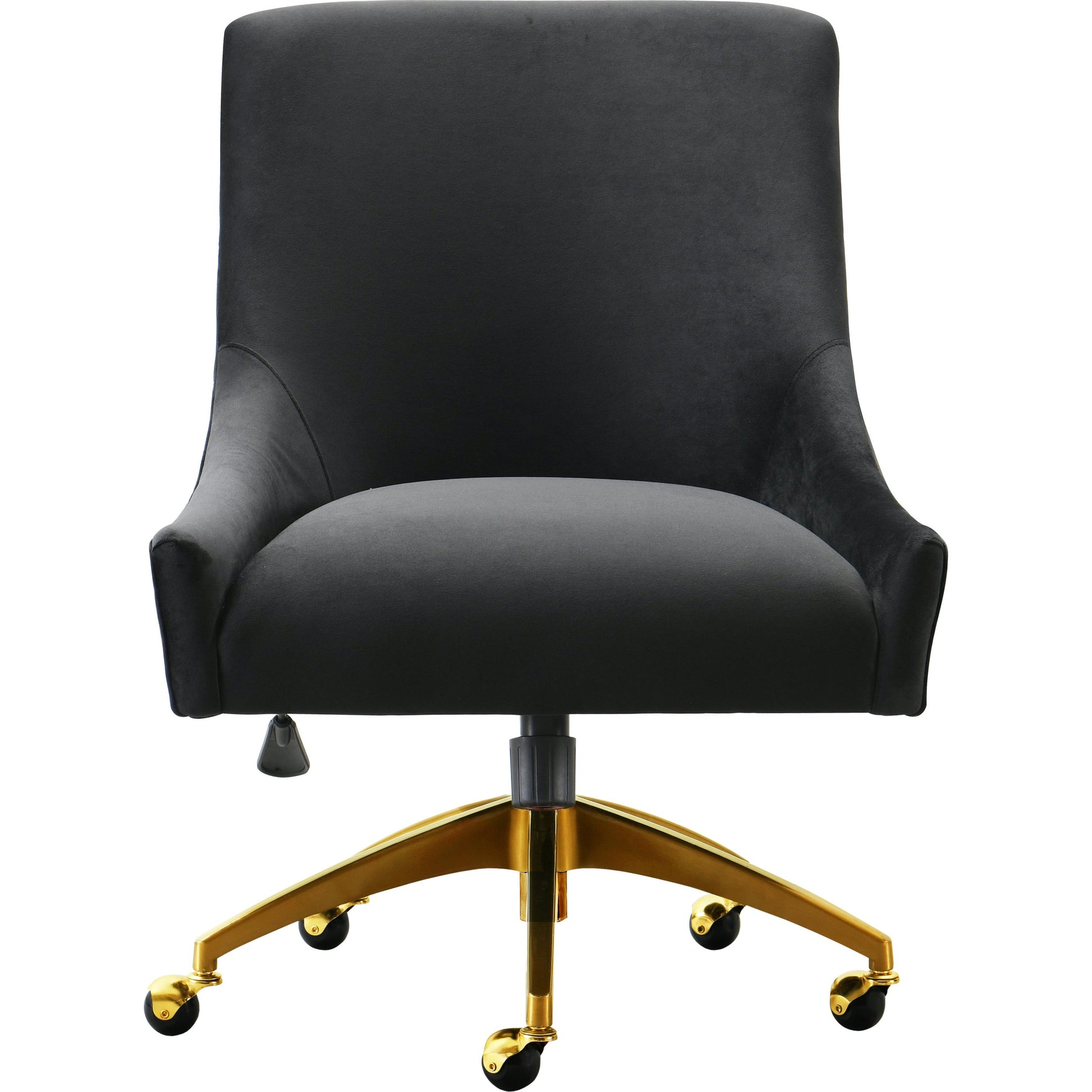 Beatrix Office Swivel Chair by TOV Furniture. Made from velvet, wood, stainless steel in a transitional style.