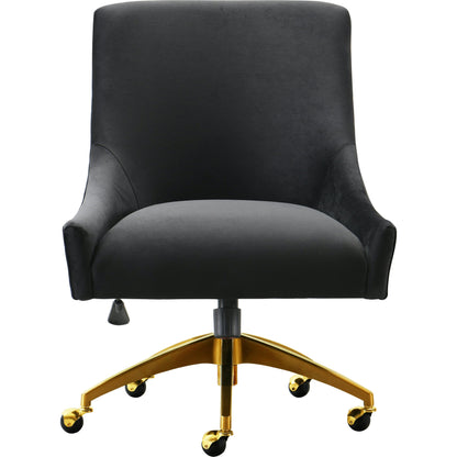 Beatrix Office Swivel Chair by TOV Furniture. Made from velvet, wood, stainless steel in a transitional style.