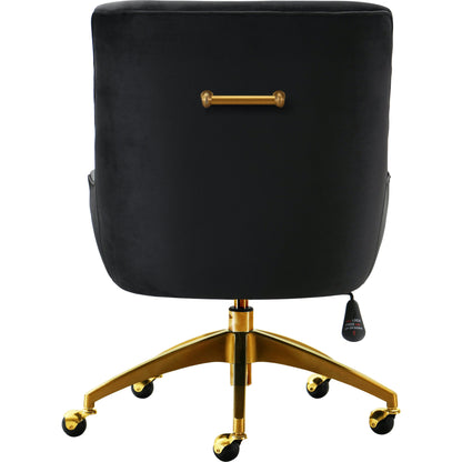 Beatrix Office Swivel Chair by TOV Furniture. Made from velvet, wood, stainless steel in a transitional style.