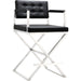 Director Counter Stool by TOV Furniture. Made from stainless steel, eco leather in a modern style.