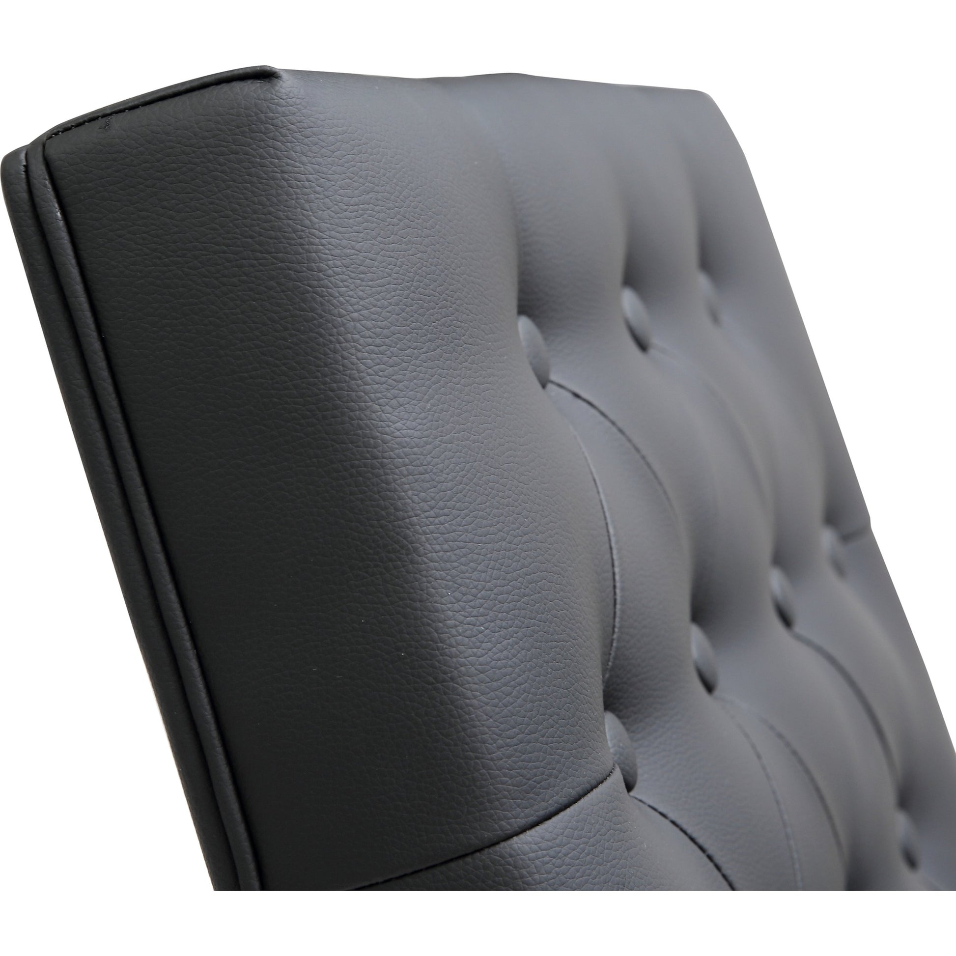 Helsinki Steel Barstool (Set of 2) by TOV Furniture in white. Made from stainless steel, eco leather in a modern style.