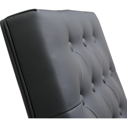 Helsinki Steel Barstool (Set of 2) by TOV Furniture in white. Made from stainless steel, eco leather in a modern style.