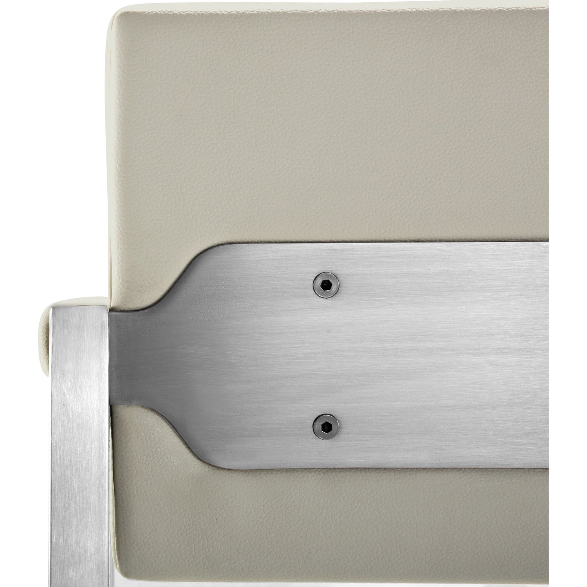 Director Counter Stool by TOV Furniture. Made from stainless steel, eco leather in a modern style.