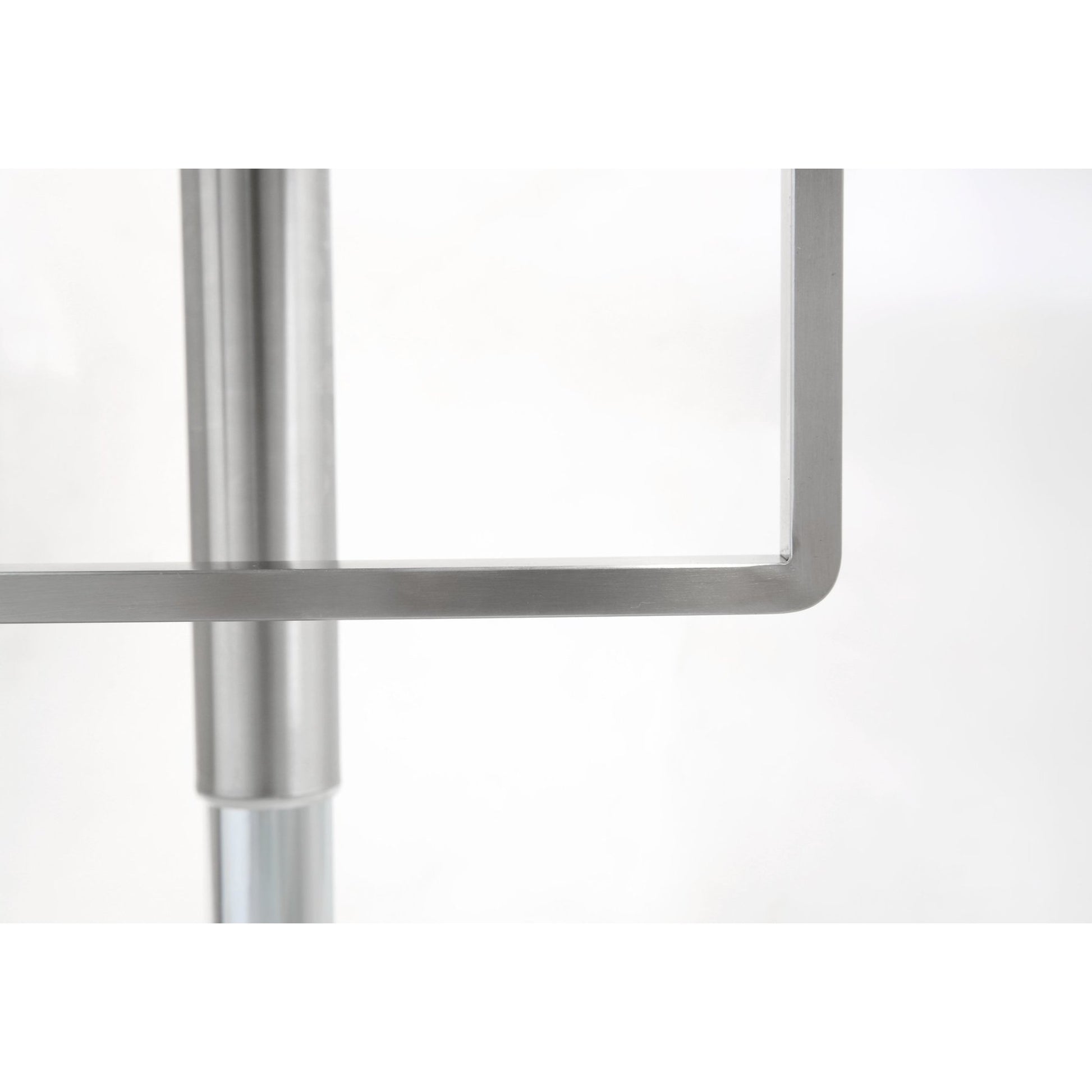 Seville Steel Barstool by TOV Furniture. Made from stainless steel, eco leather in a modern style.