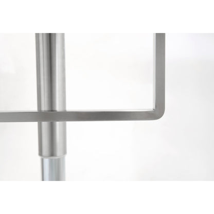 Seville Steel Barstool by TOV Furniture. Made from stainless steel, eco leather in a modern style.