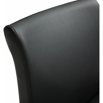 Denmark Gold Steel Barstool (Set of 2) by TOV Furniture. Made from stainless steel, eco leather in a modern style.