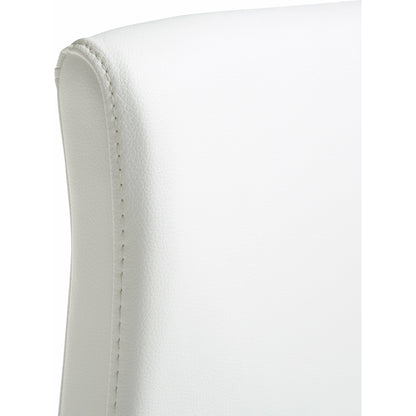 Denmark Gold Steel Barstool (Set of 2) by TOV Furniture. Made from stainless steel, eco leather in a modern style.