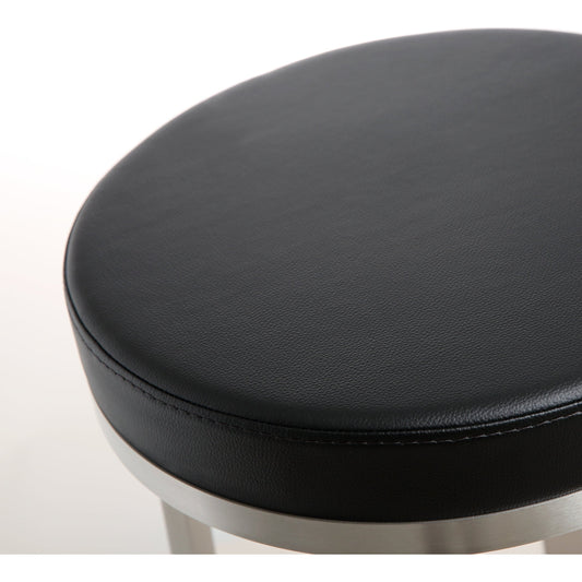 Pratt Steel Counter Stool (Set of 2) by TOV Furniture. Made from stainless steel in a modern style.