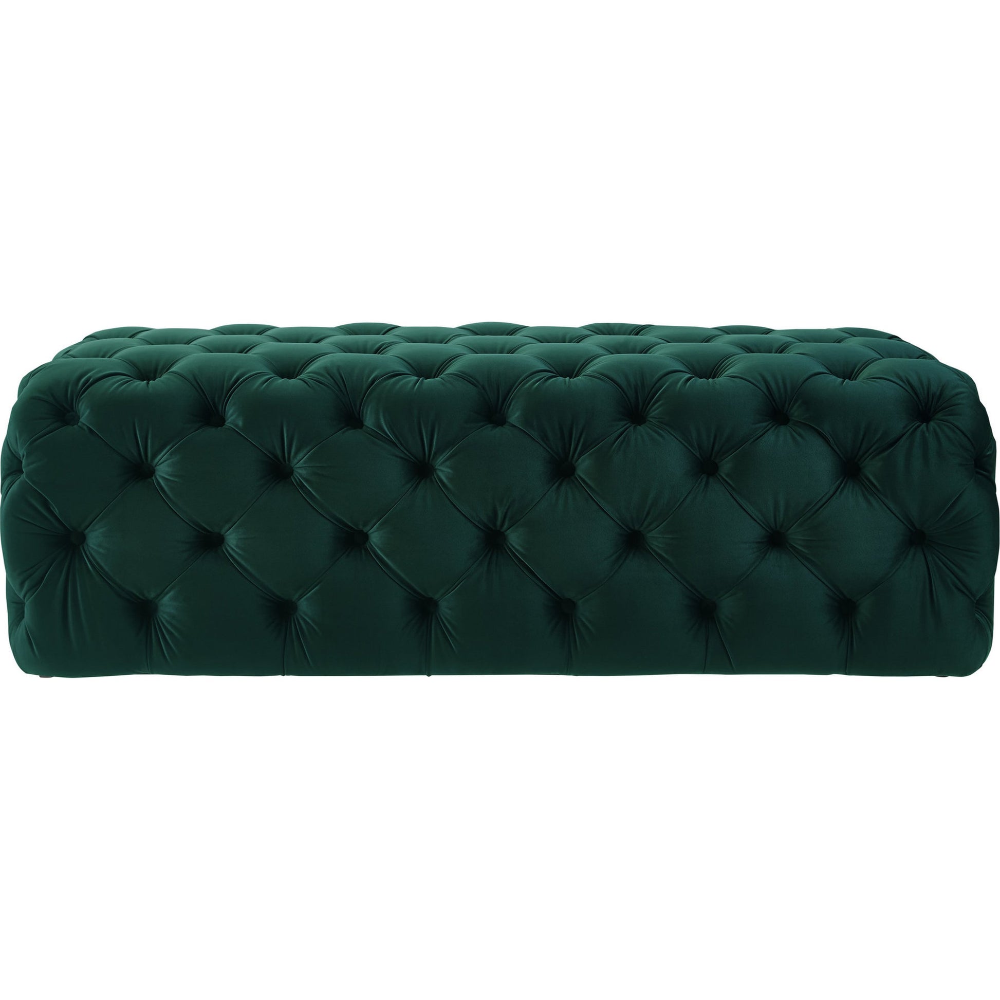 Kaylee Ottoman by TOV Furniture. Made from velvet in a modern style.