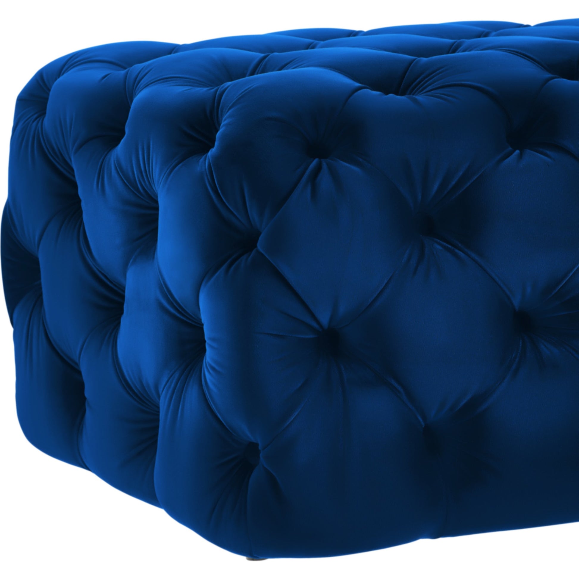 Kaylee Ottoman by TOV Furniture. Made from velvet in a modern style.