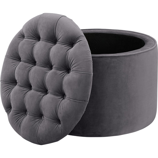 Queen Storage Ottoman by TOV Furniture. Made from velvet, wood in a modern style.