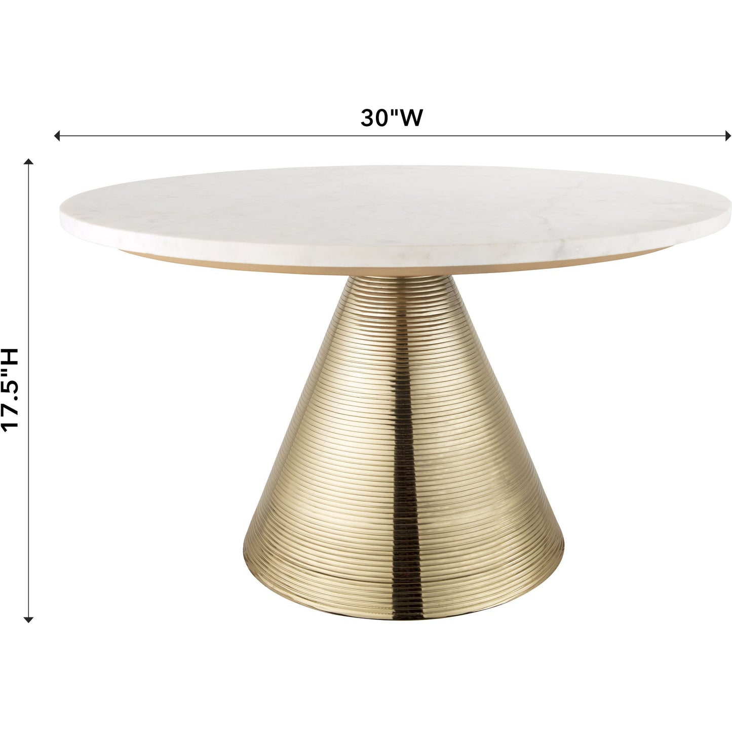 003 SR-389789 | Additional Silo | Tempo Cocktail Table by TOV Furniture in white. Made from marble in a eclectic & global style.