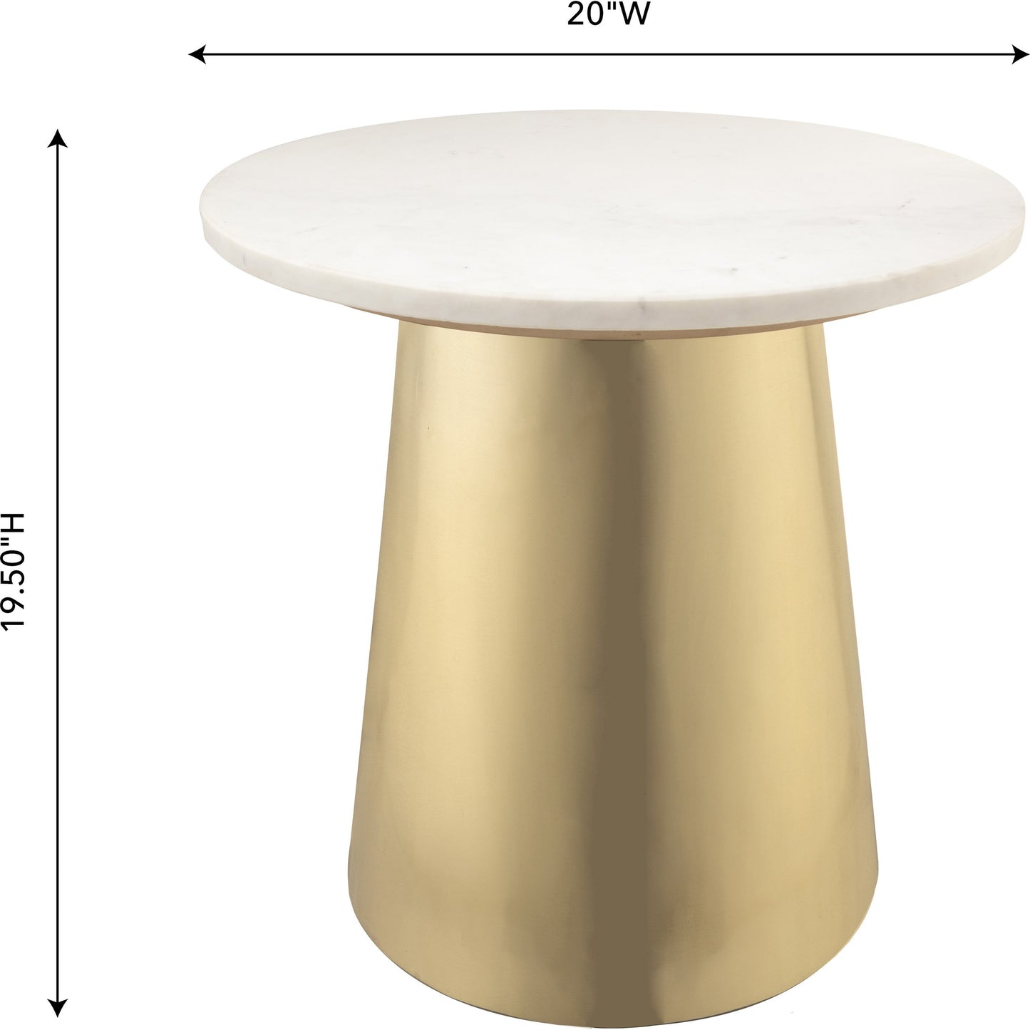 007 SR-389552 | Additional Silo | Bleeker Side Table by TOV Furniture in natural. Made from iron, stone in a modern style.