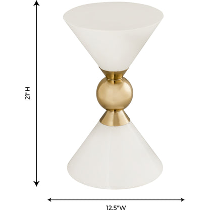 Balhi Side Table by TOV Furniture. Made from iron in a modern style.