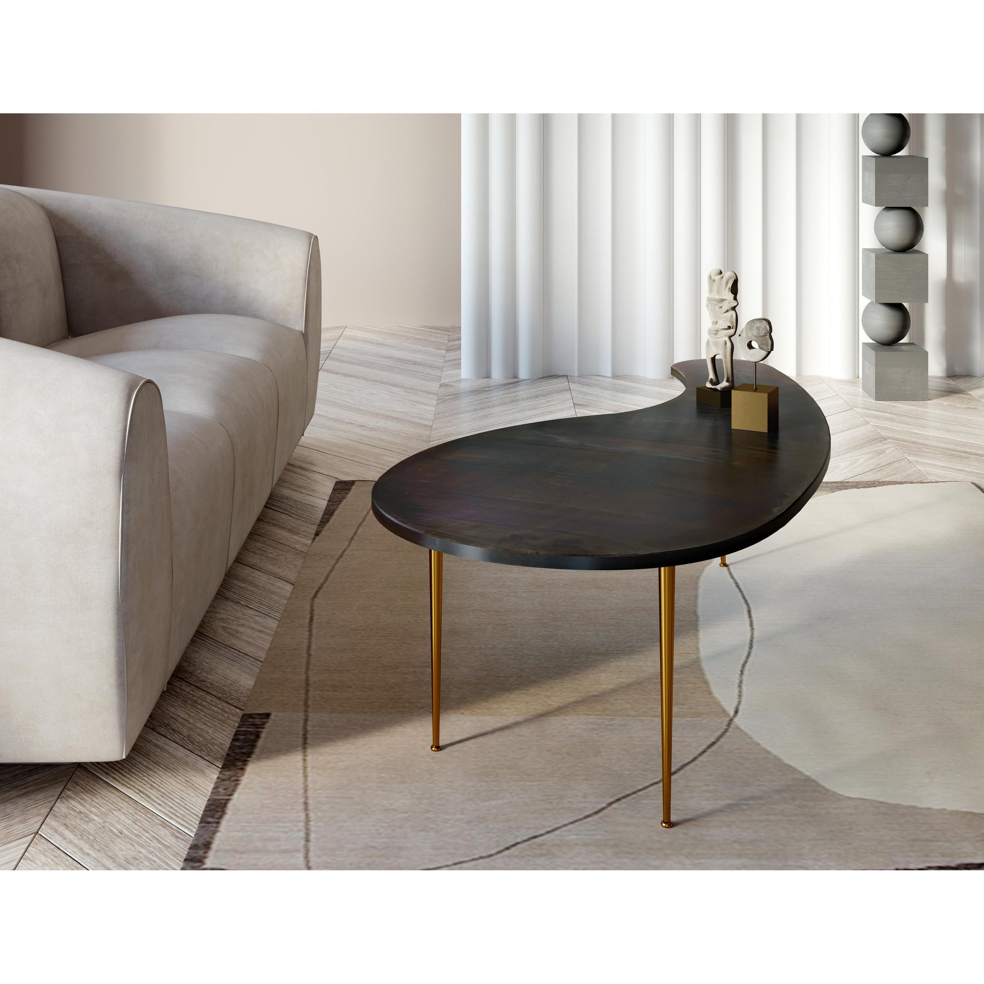 Emmet Velvet Sofa by TOV Furniture. Made from velvet in a transitional style.