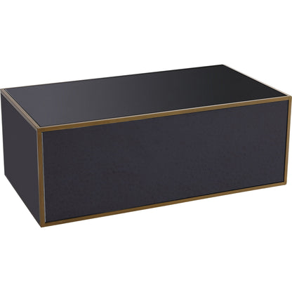 Lana Coffee Table by TOV Furniture in natural. Made from wood, steel, glass in a eclectic & global style.