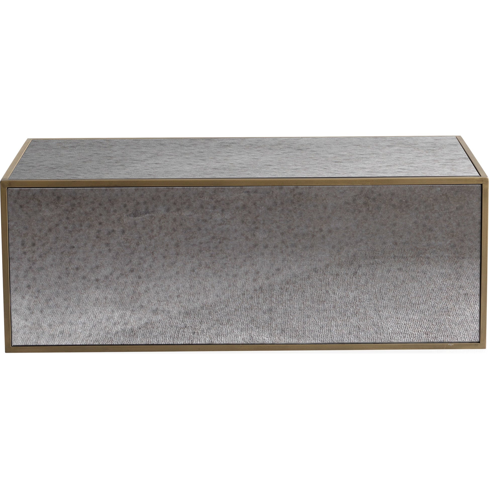 Lana Coffee Table by TOV Furniture in natural. Made from wood, steel, glass in a eclectic & global style.