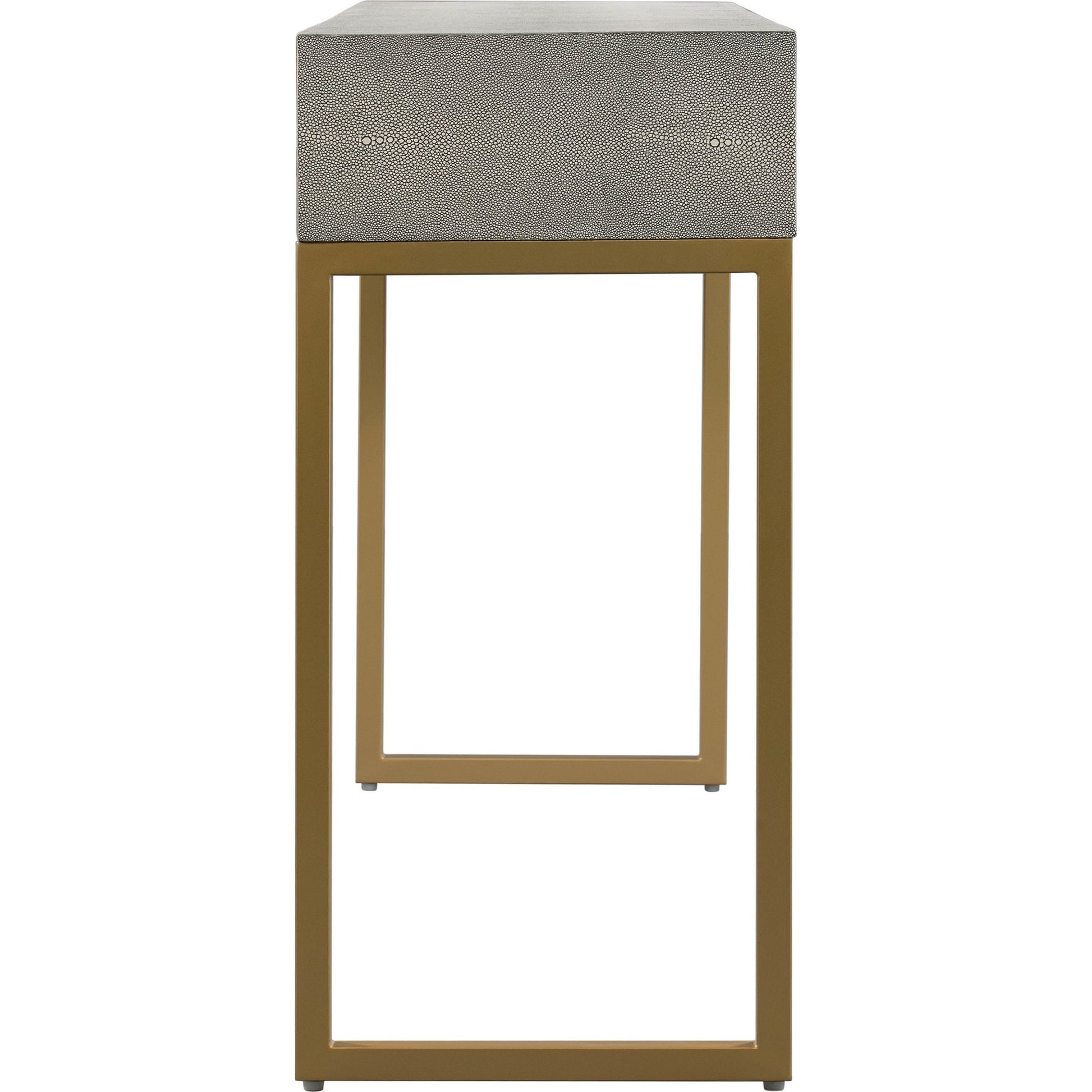 Pesce Console by TOV Furniture in gray. Made from mdf in a modern style.