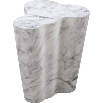 Slab Side Table by TOV Furniture. Made from concrete in a modern style.
