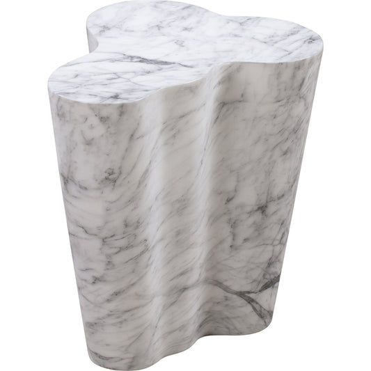 Slab Side Table by TOV Furniture. Made from concrete in a modern style.