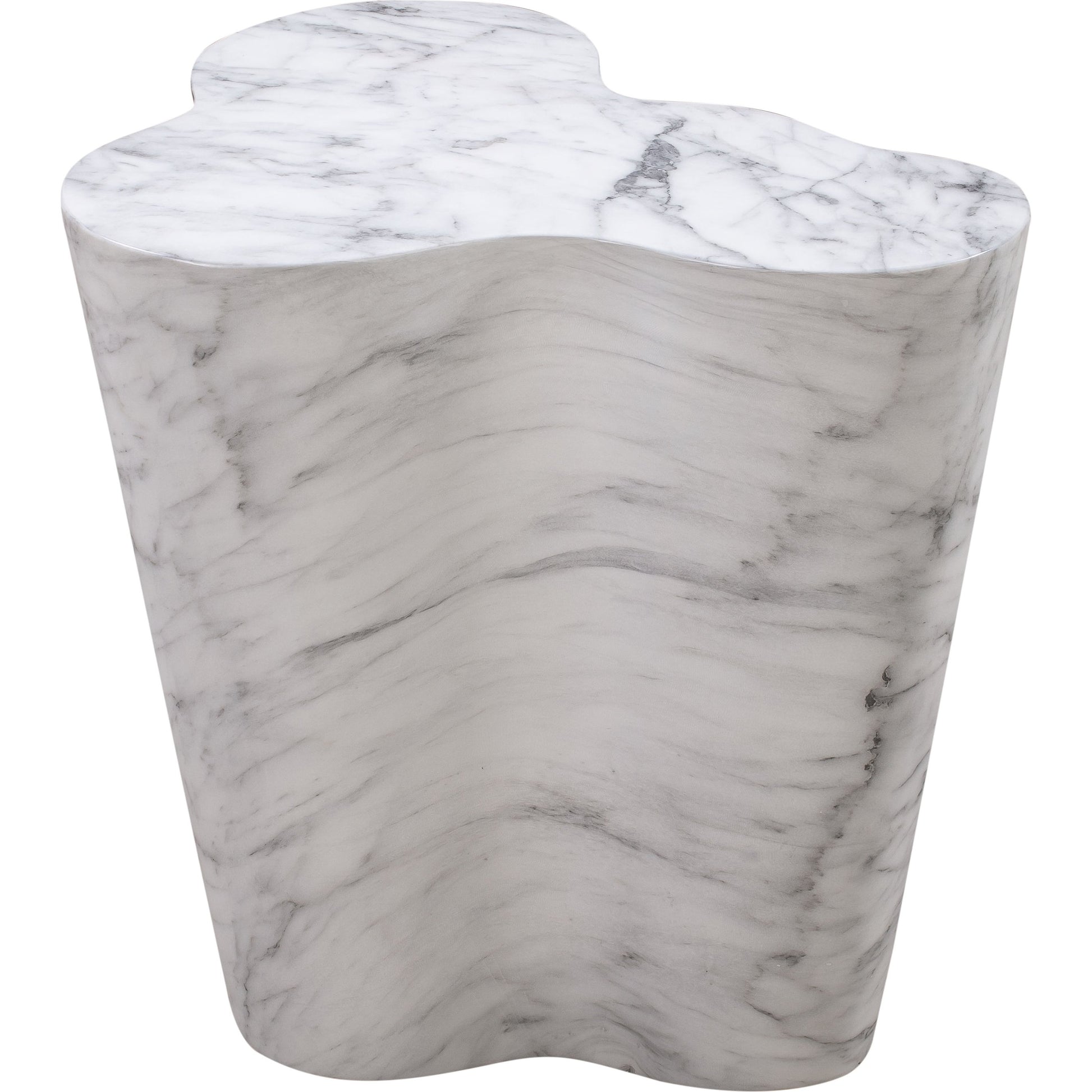 Slab Side Table by TOV Furniture. Made from concrete in a modern style.
