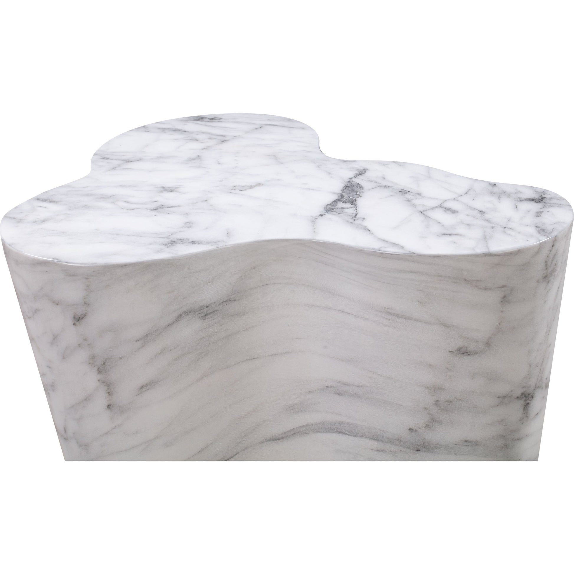 Slab Side Table by TOV Furniture. Made from concrete in a modern style.